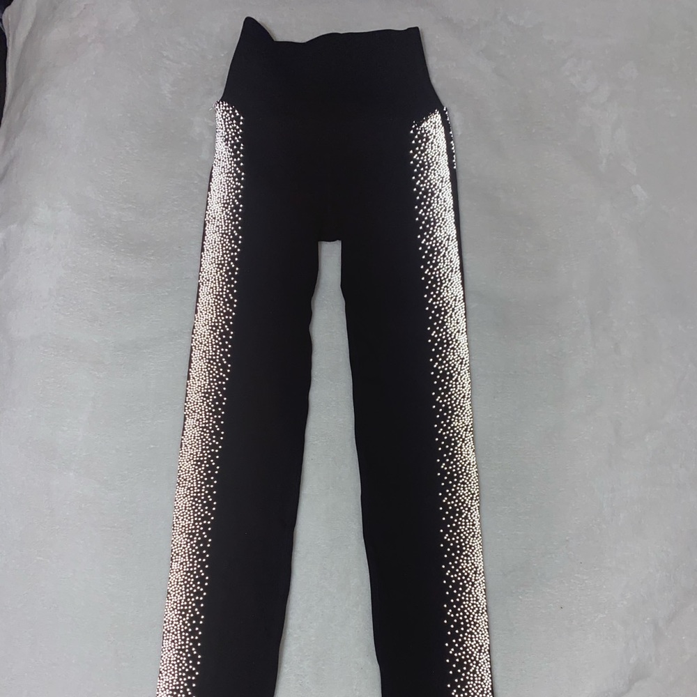 Fabletics High-Waisted SculptKnit Reflective Legging Black Size XS